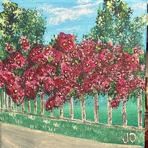 Original Acrylic Painting - Pink blossoms